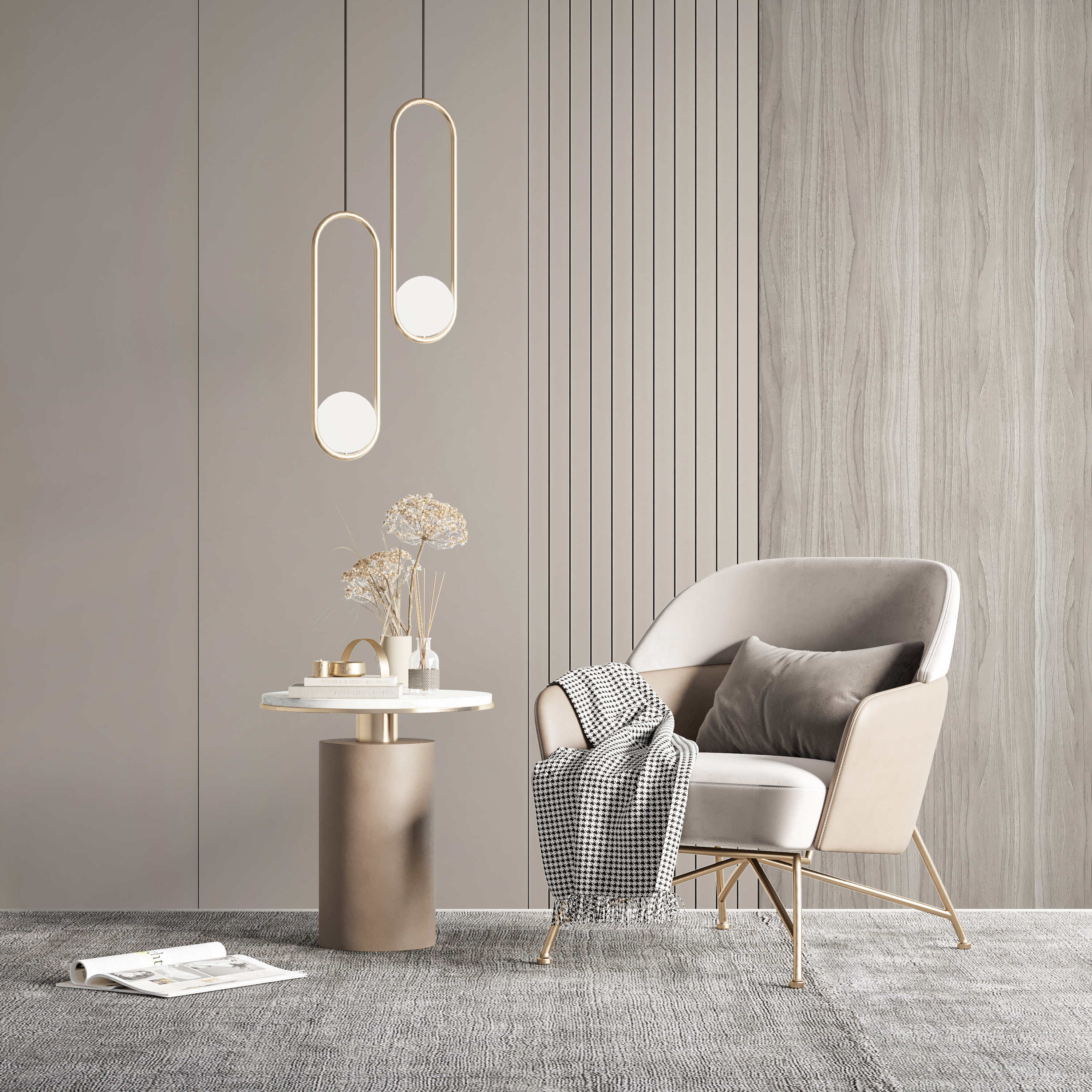 Textured surfaces in neutral tones