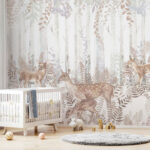 Fototapety Skupina jeleňov v lese