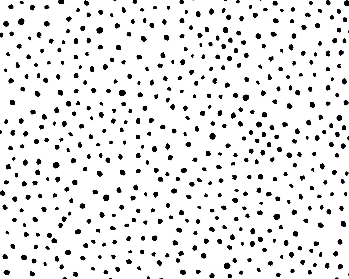 A black and white background with small black dots