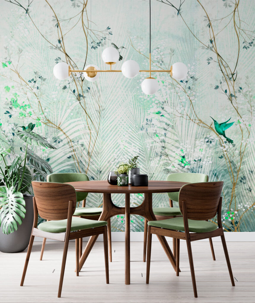 Painting of birds flying in the air Painting of birds flying in the air