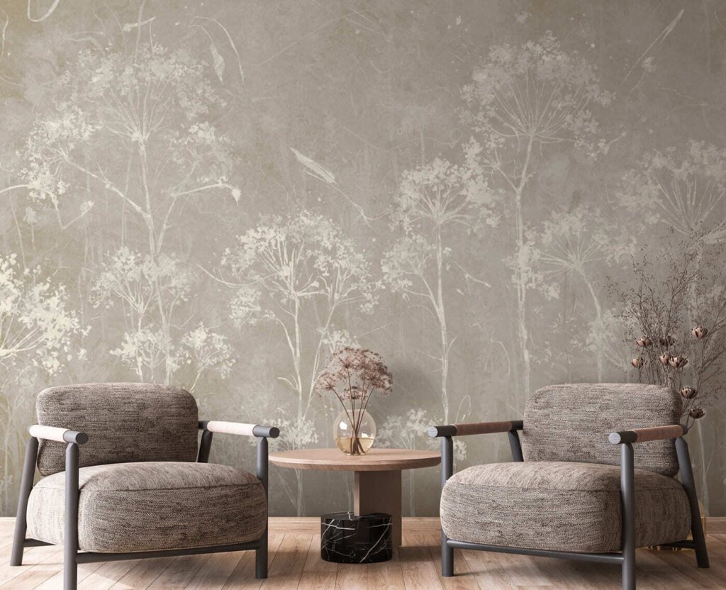 A white flowers on a gray background A white flowers on a gray background