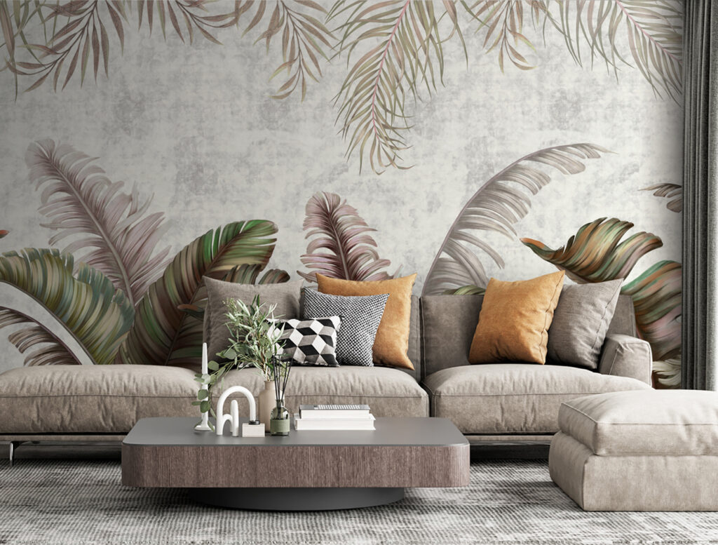 Group of colorful leaves