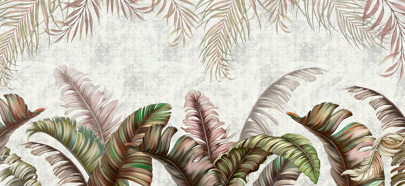 Group of colorful leaves