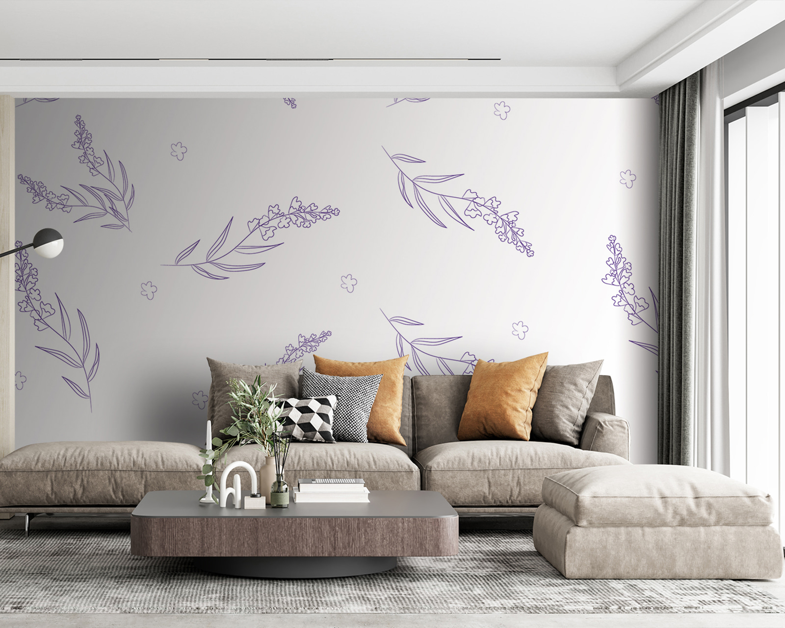 Vzor fialových kvetov u95777pig63m - Vzor fialových kvetov - tegory