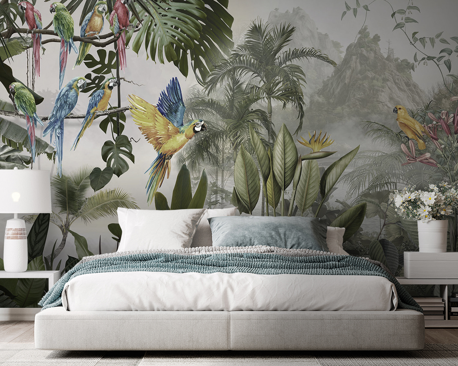 Group of birds in a forest Group of birds in a forest