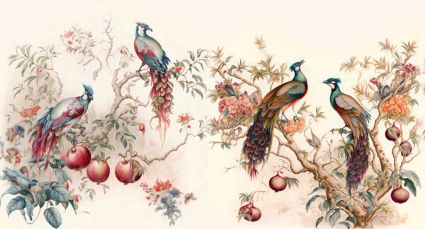 Group of birds on a tree