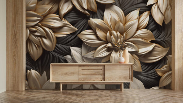 Elegantný kvetinový dizajn na tmavom pozadí. Elegantný kvetinový dizajn na tmavom pozadí.