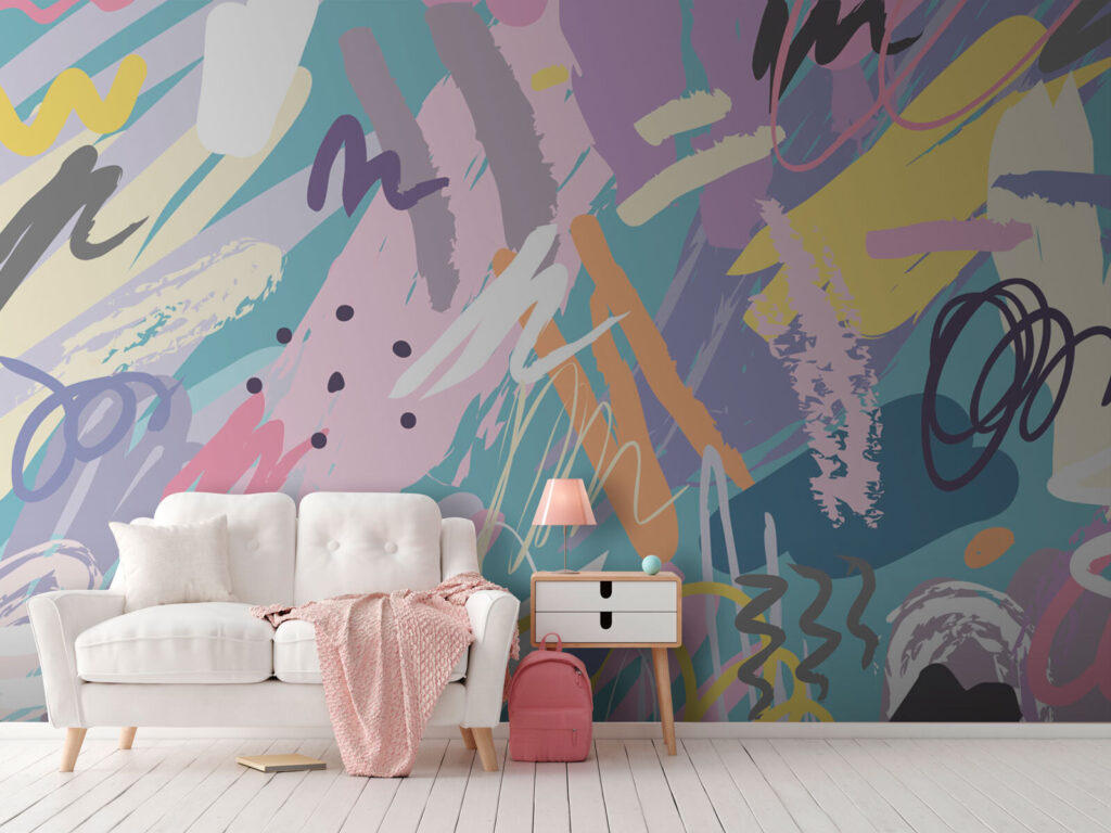 Colorful paint splashes Colorful paint splashes