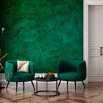 Fototapety Zelená stena s drsným povrchom