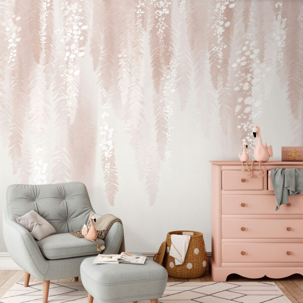 Biely a ružový kvetinový vzor Biely a ružový kvetinový vzor