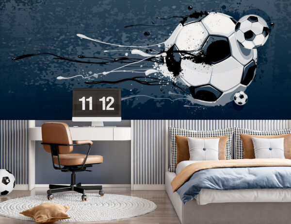 Futbalová lopta so striekancami farby Futbalová lopta so striekancami farby