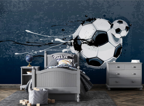 Futbalová lopta so striekancami farby Futbalová lopta so striekancami farby