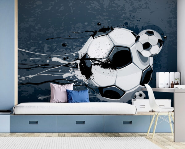 Futbalová lopta so striekancami farby Futbalová lopta so striekancami farby