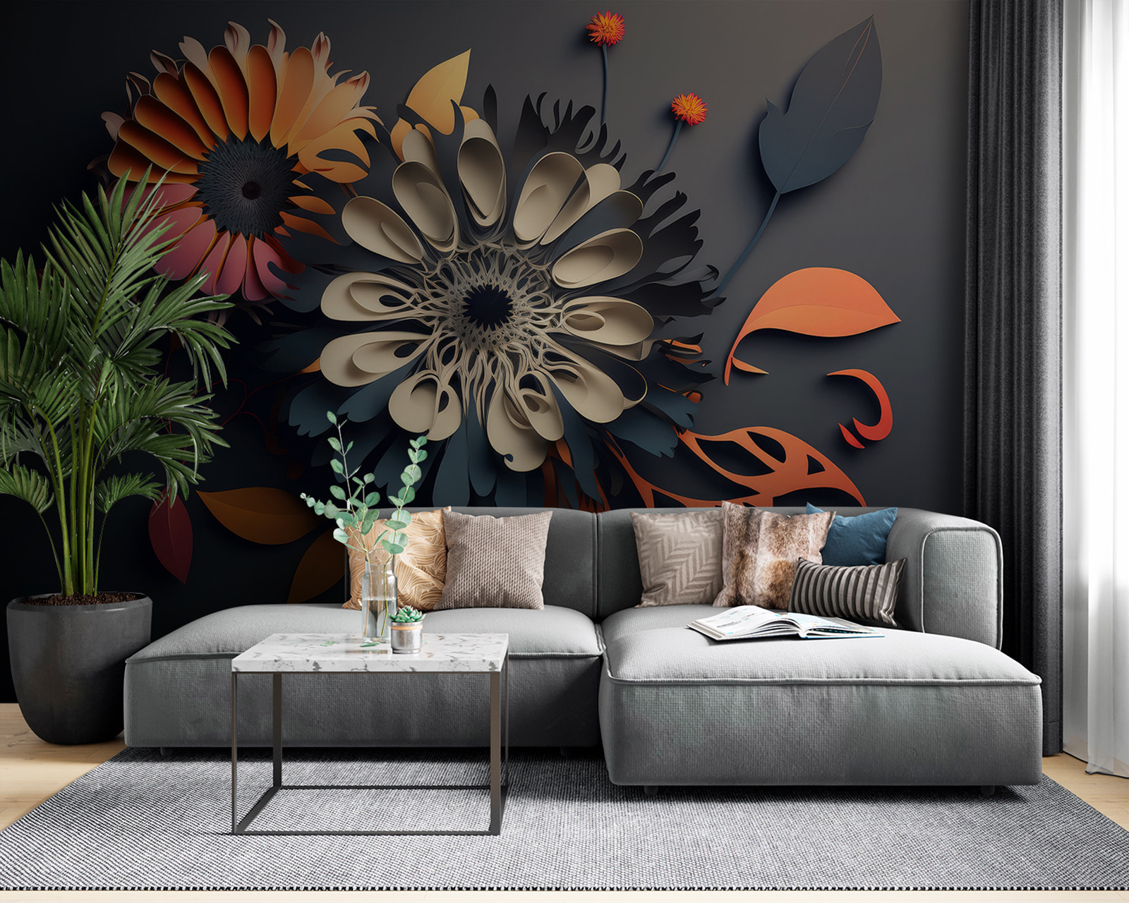 Papierové vystrihnuté kvety u94976pig53m - Papierové vystrihnuté kvety - tegory