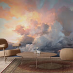 Fototapety Farebné oblaky na oblohe