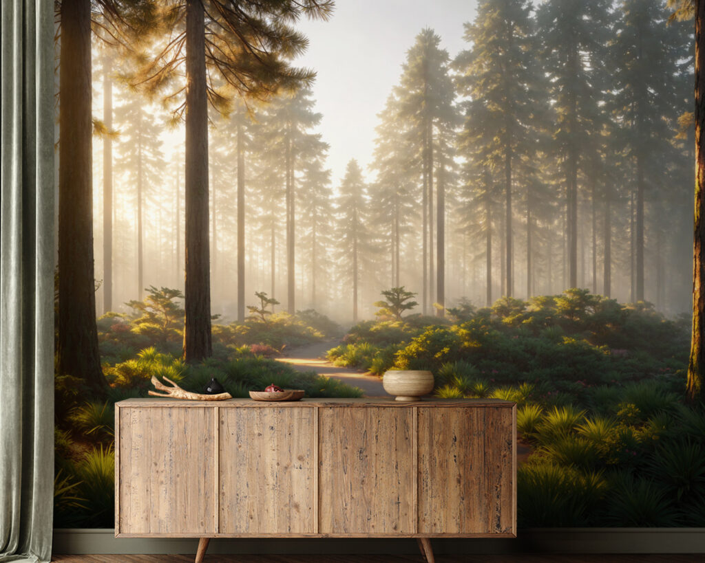 Path through a forest Path through a forest