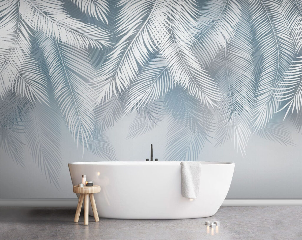 White leaves on a gray background White leaves on a gray background