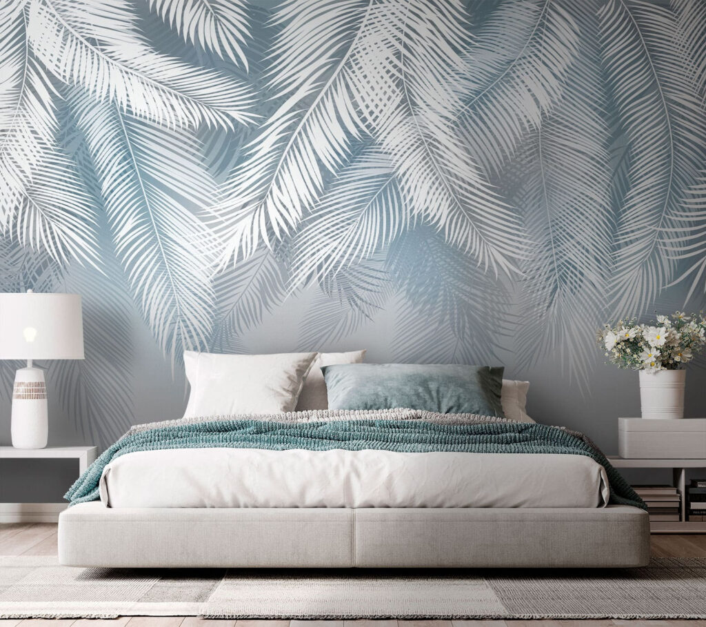 White leaves on a gray background White leaves on a gray background