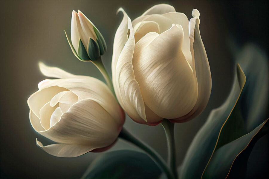 Jemné tulipány v jemných odtieňoch. Jemné tulipány v jemných odtieňoch.