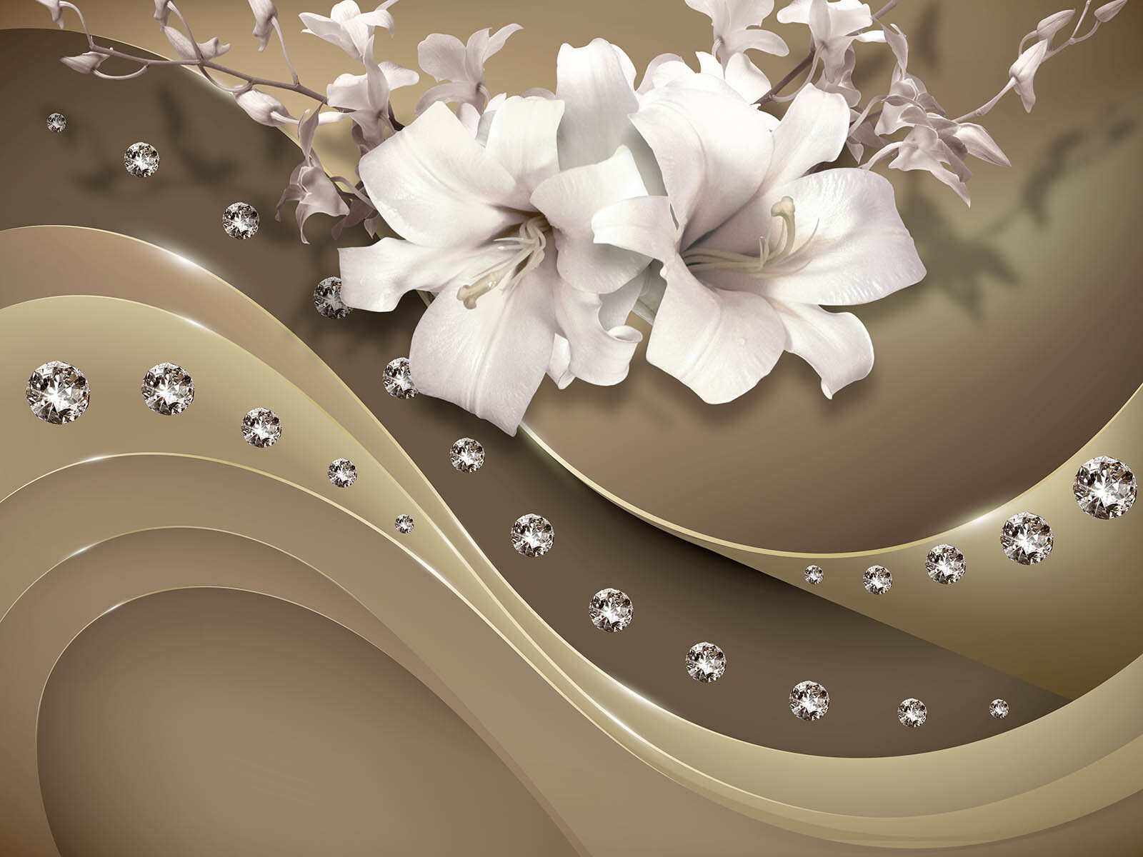 u94081p - Elegantné kvety s trblietavými akcentmi - tegory