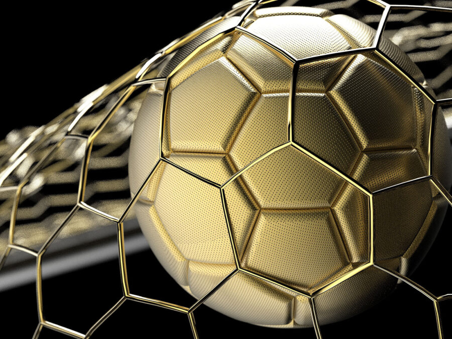 Fototapety Vystavená trblietavá futbalová lopta - Image 4