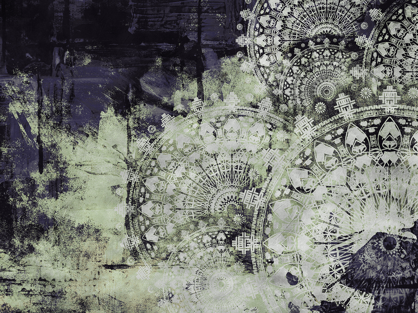 Abstract patterns in muted colors