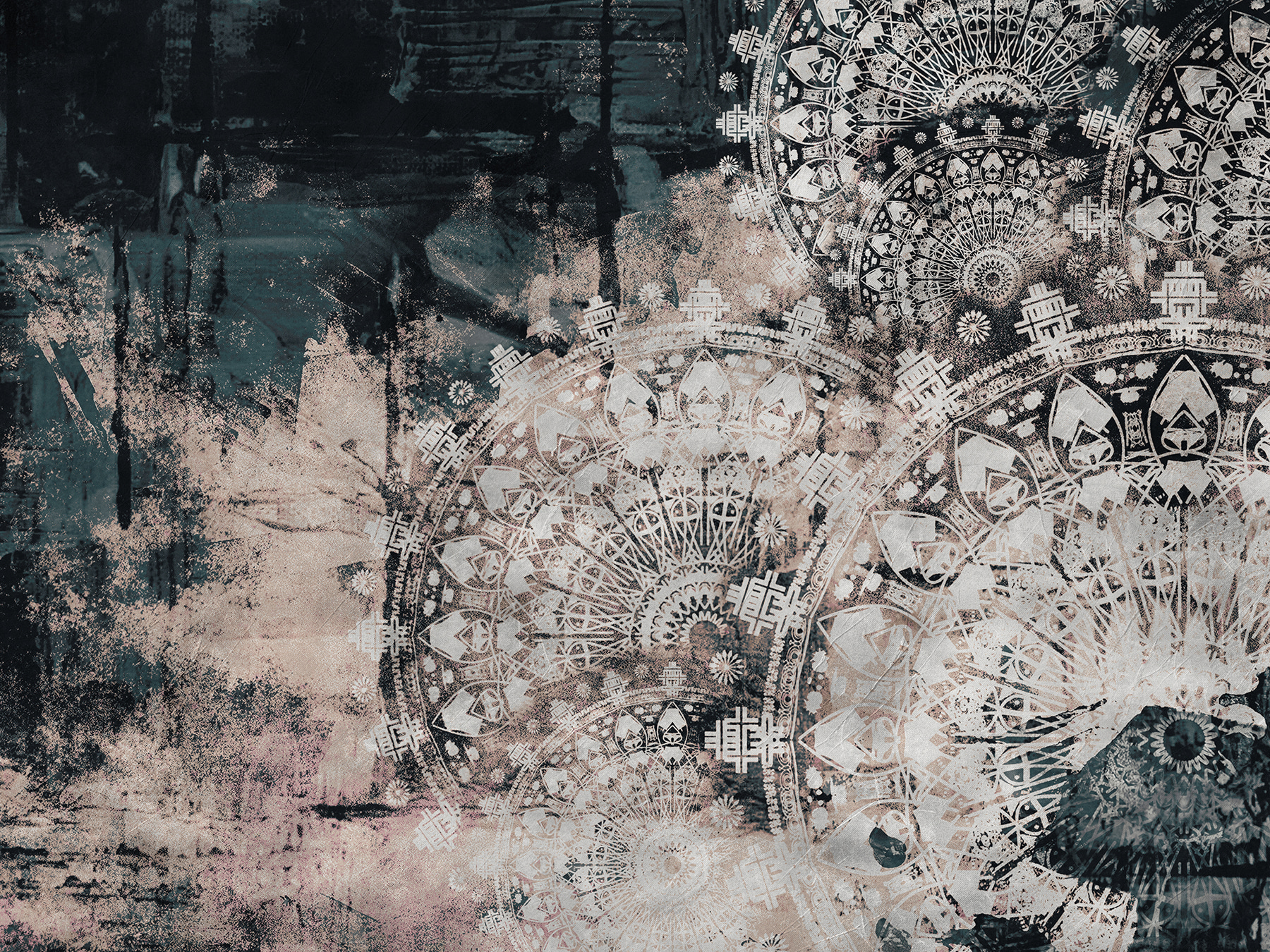 Intricate patterns on a textured surface Intricate patterns on a textured surface