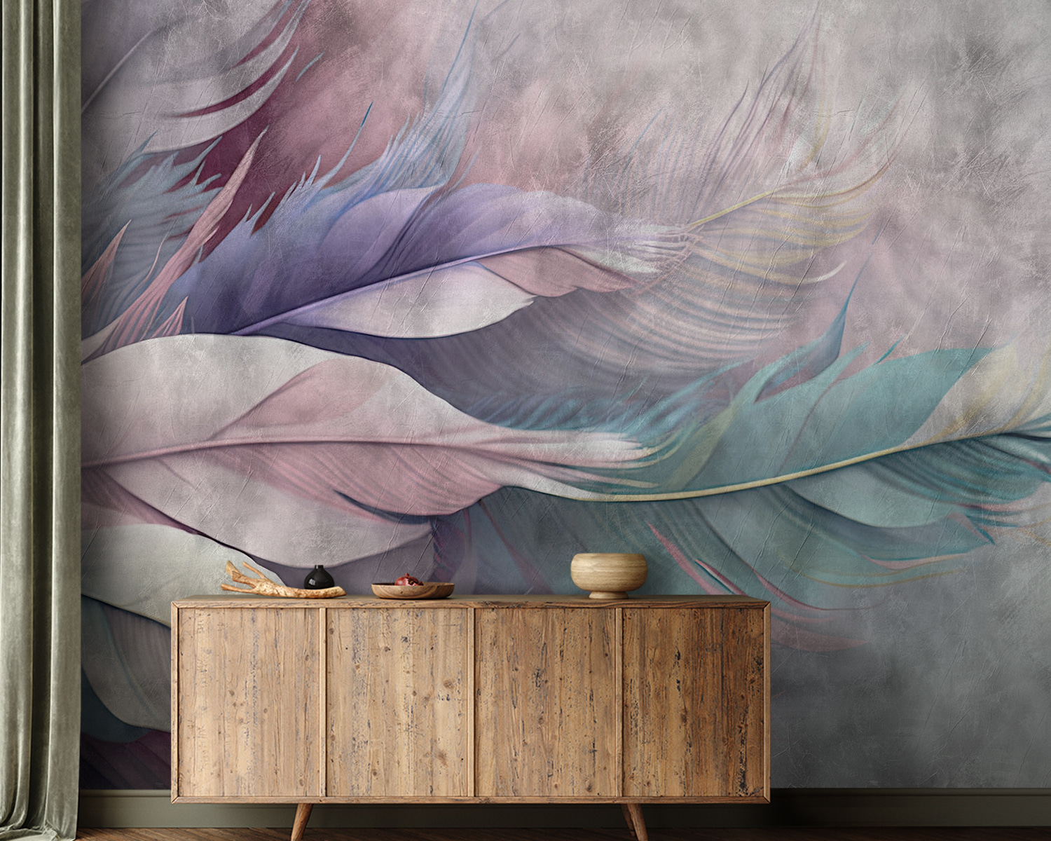 Group of feathers on a white background Group of feathers on a white background