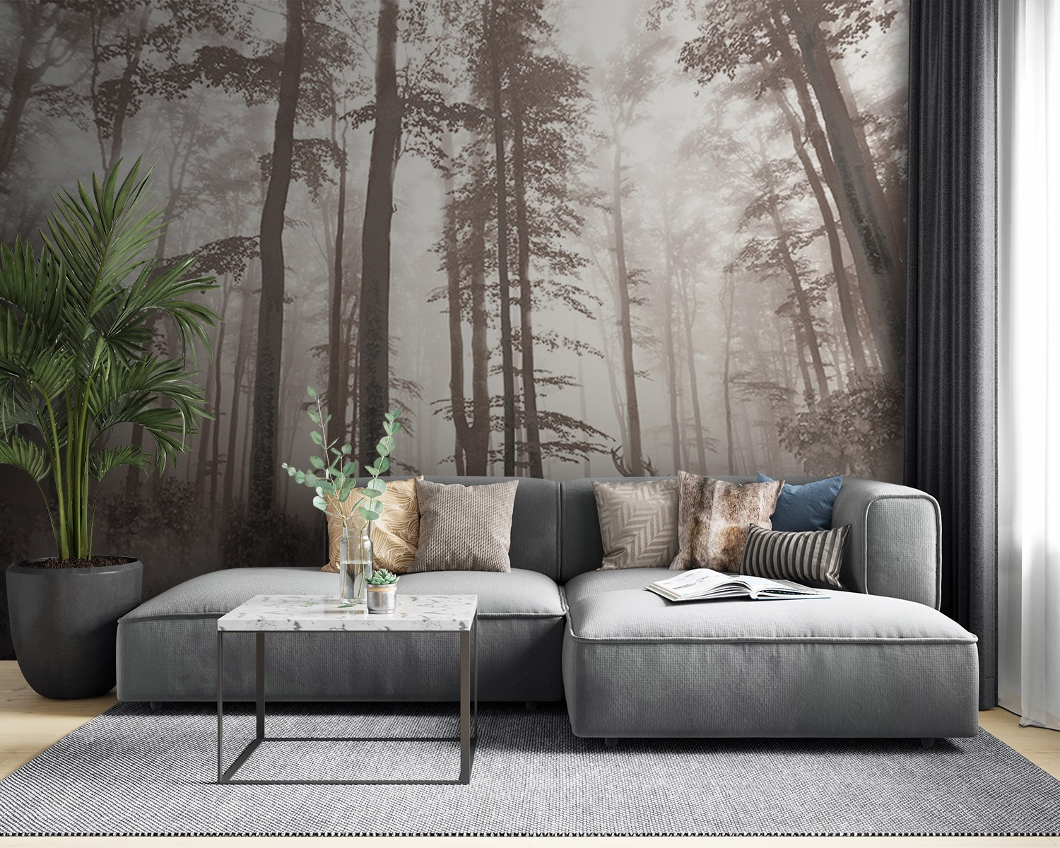 Skupina jeleňov v lese u93893pig53m - Skupina jeleňov v lese - tegory