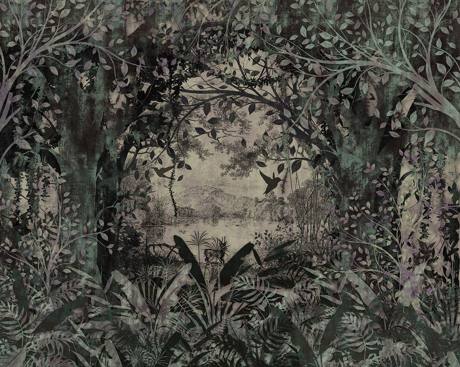 Painting of trees and plants Painting of trees and plants