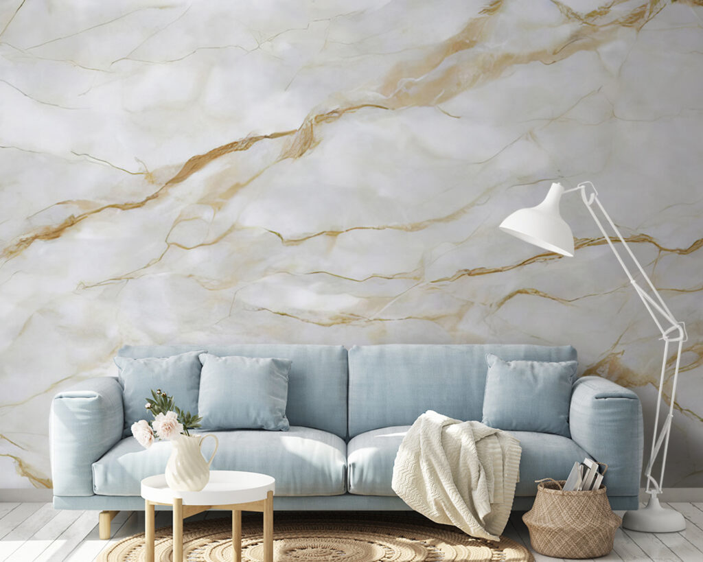 Sleek marble with elegant veins Sleek marble with elegant veins