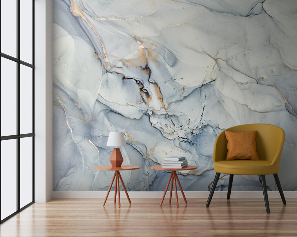 Soft hues in fluid abstract art