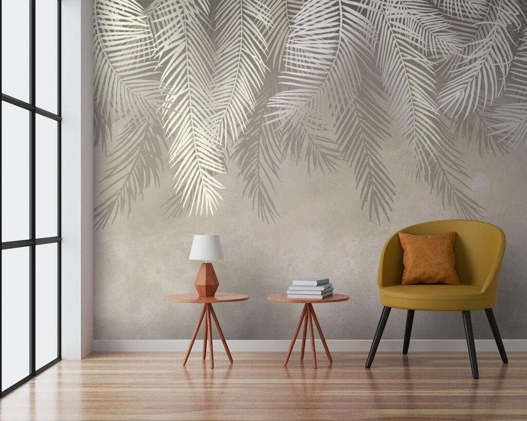 White leaves on a gray background White leaves on a gray background