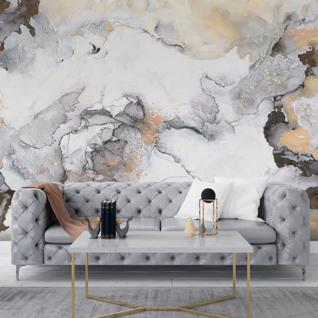 Abstract swirls in soft tones