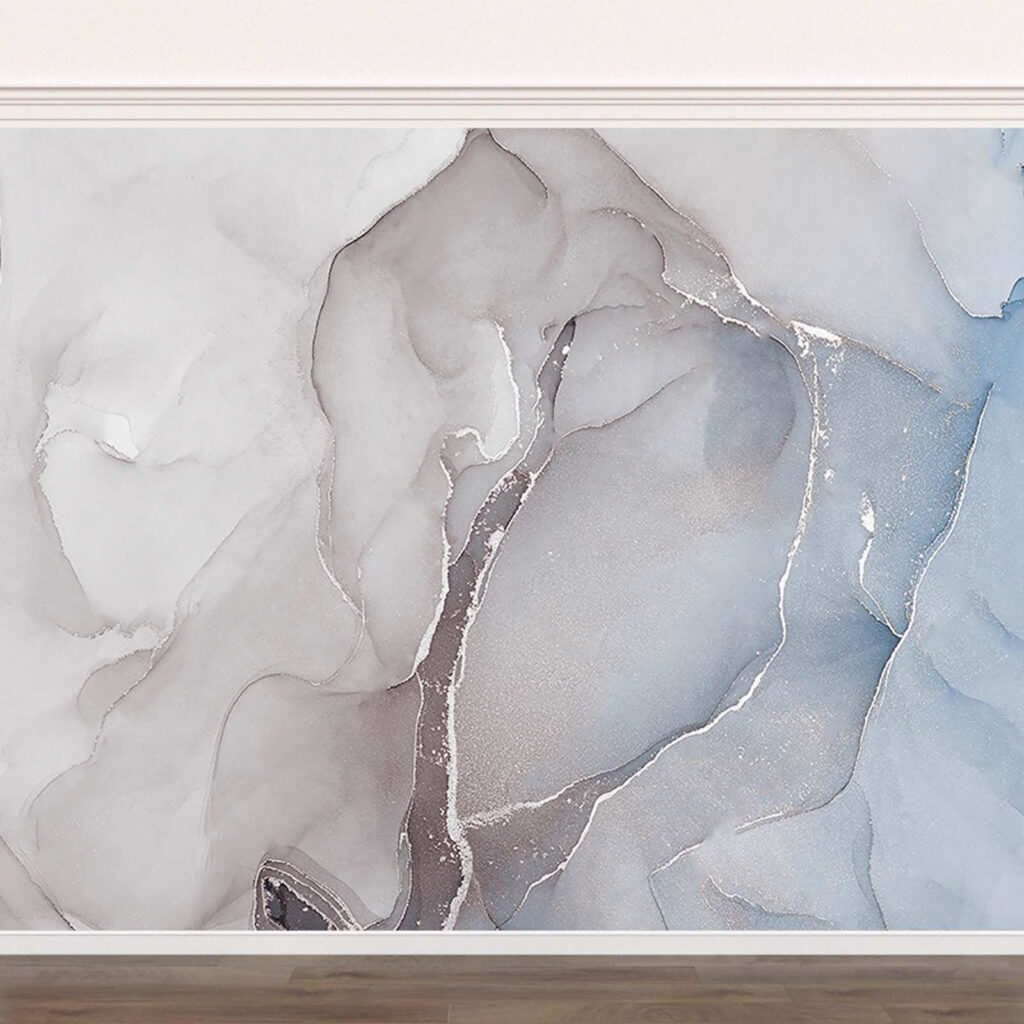 Abstract flowing shapes in soft tones