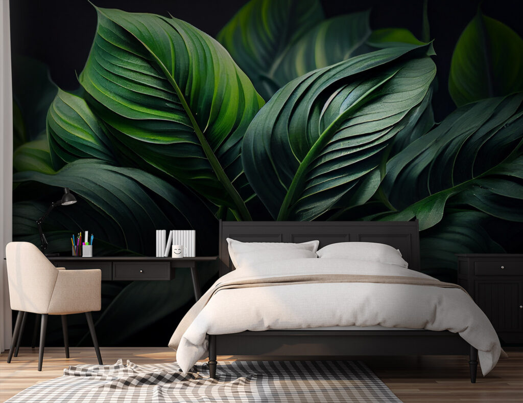 Lush green leaves in soft light Lush green leaves in soft light