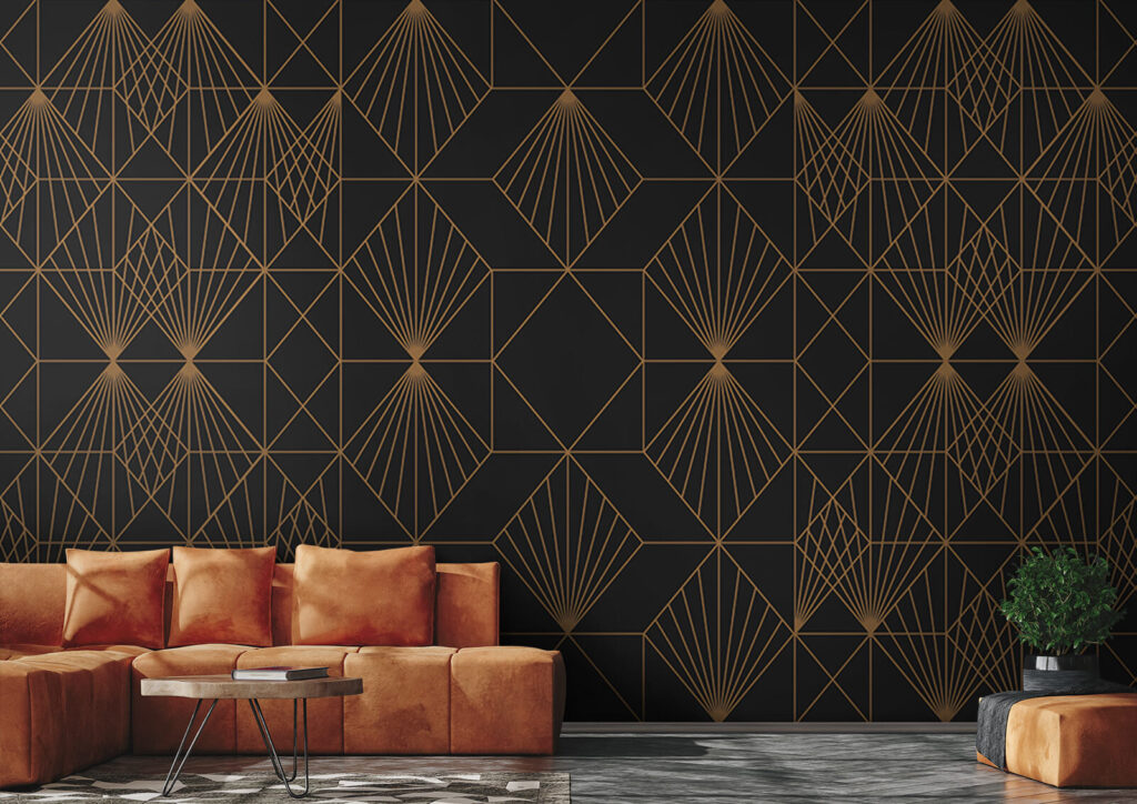 Elegant metallic geometric pattern design Elegant metallic geometric pattern design