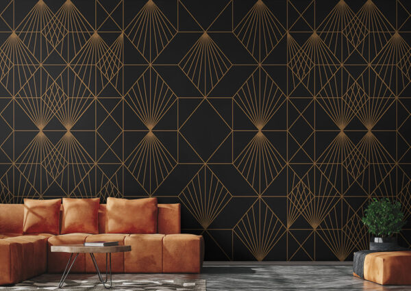 Elegantný kovový geometrický vzor Elegantný kovový geometrický vzor