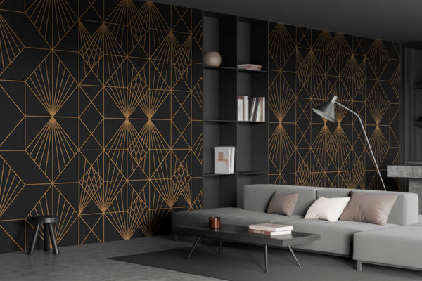 Elegantný kovový geometrický vzor Elegantný kovový geometrický vzor