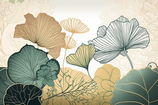 Botanická elegancia v jemných farbách. Botanická elegancia v jemných farbách.