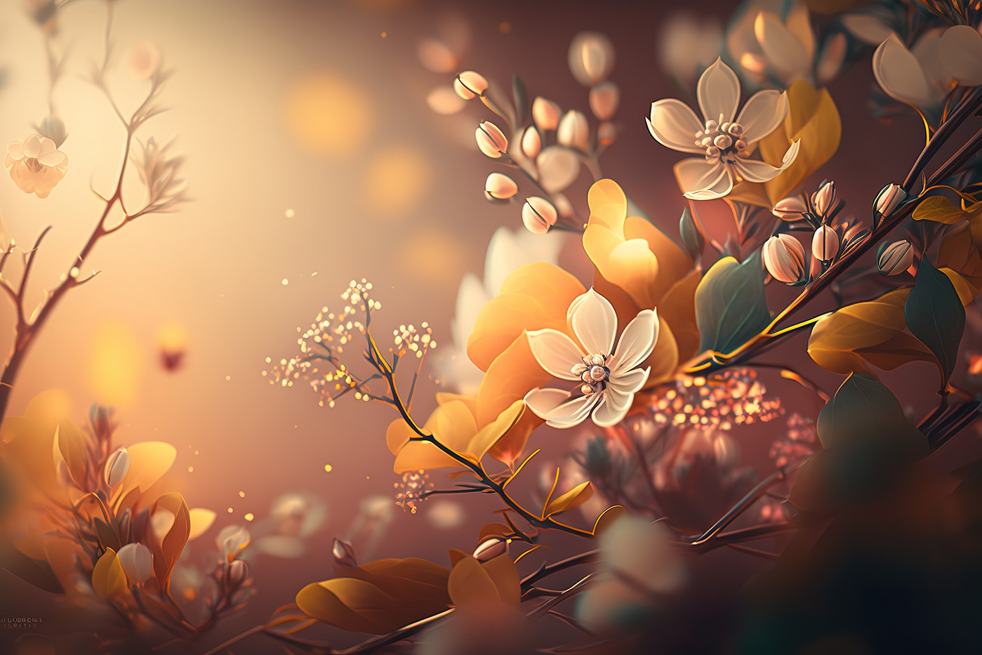 Delicate blooms in soft sunlight Delicate blooms in soft sunlight