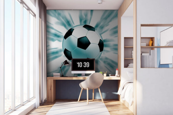 Futbalová lopta letí vo vzduchu Futbalová lopta letí vo vzduchu
