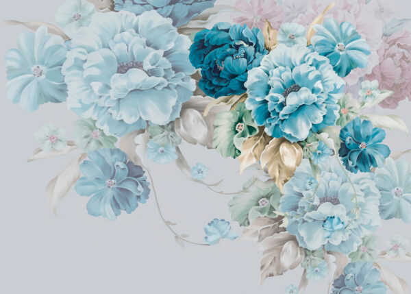 Elegant floral arrangement in soft hues