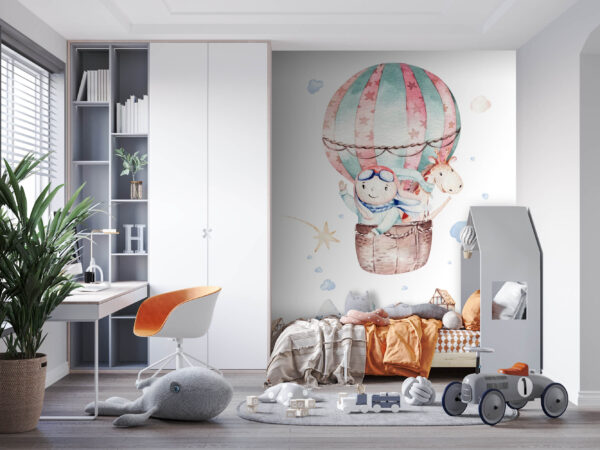 Fototapety Akvarelová ilustrácia osoby v teplovzdušnom balóne (Katalógové číslo: u72079) Fototapety Fototapety Akvarelová ilustrácia osoby v teplovzdušnom balóne (Katalógové číslo: u72079)