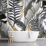 Fototapety Vzor listov a kvetov