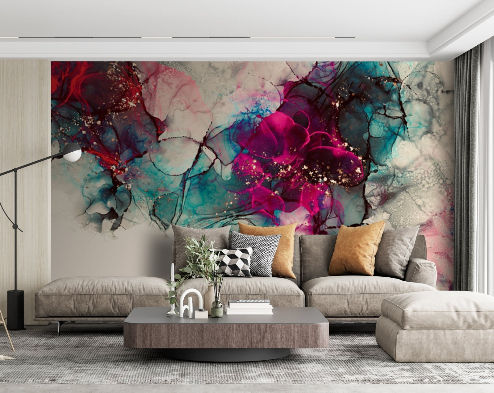 Colorful abstract fluid art composition Colorful abstract fluid art composition