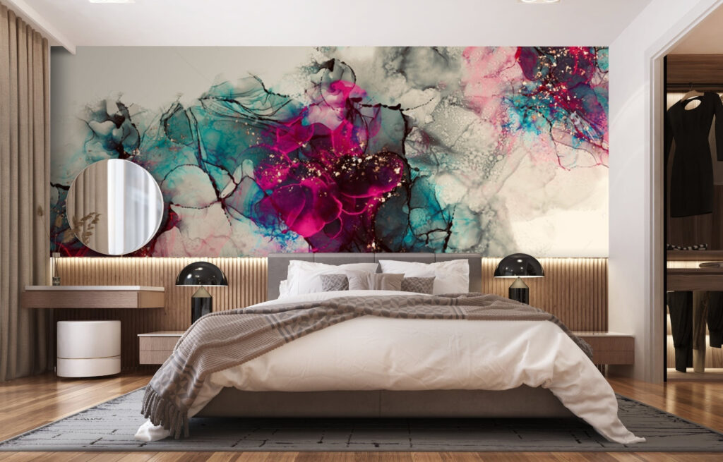 Colorful abstract fluid art composition Colorful abstract fluid art composition