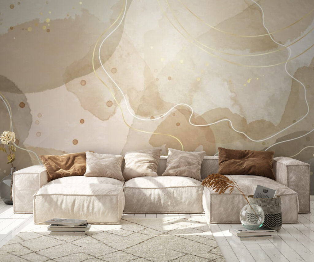 Warm abstract tones and gentle lines Warm abstract tones and gentle lines