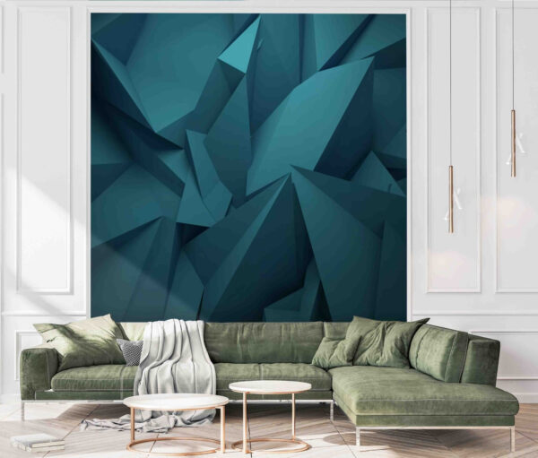 Modré polygonálne tvary Modré polygonálne tvary