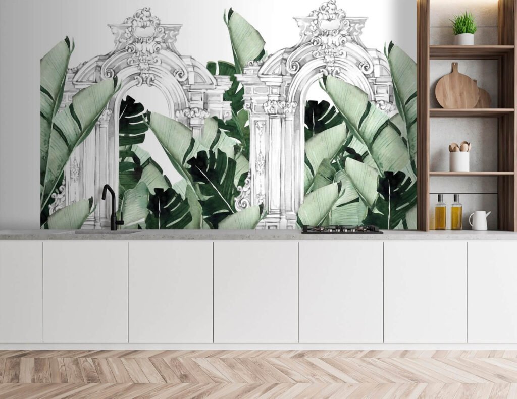 u71503pik1 1024x791 - Biely oblúk so zelenými listami - tegory